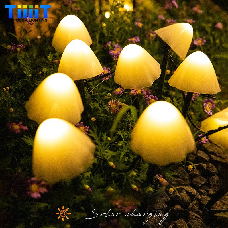 LED Solar Mushroom Lawn Lamp