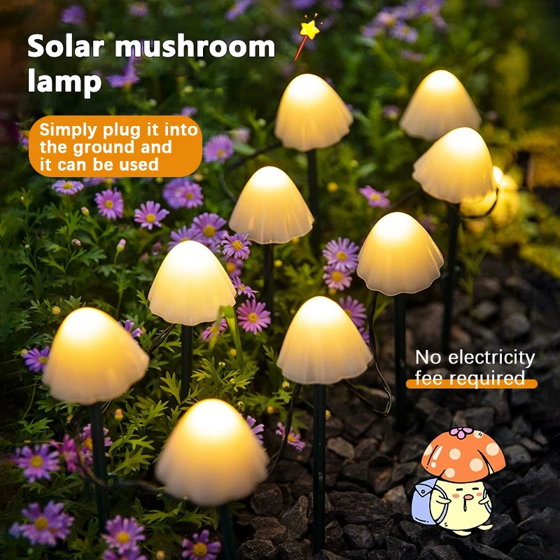 LED Solar Mushroom Lawn Lamp - Image 4